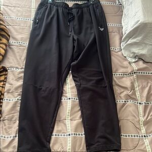 Reebok Black Sweatpants with Elastic Waistband